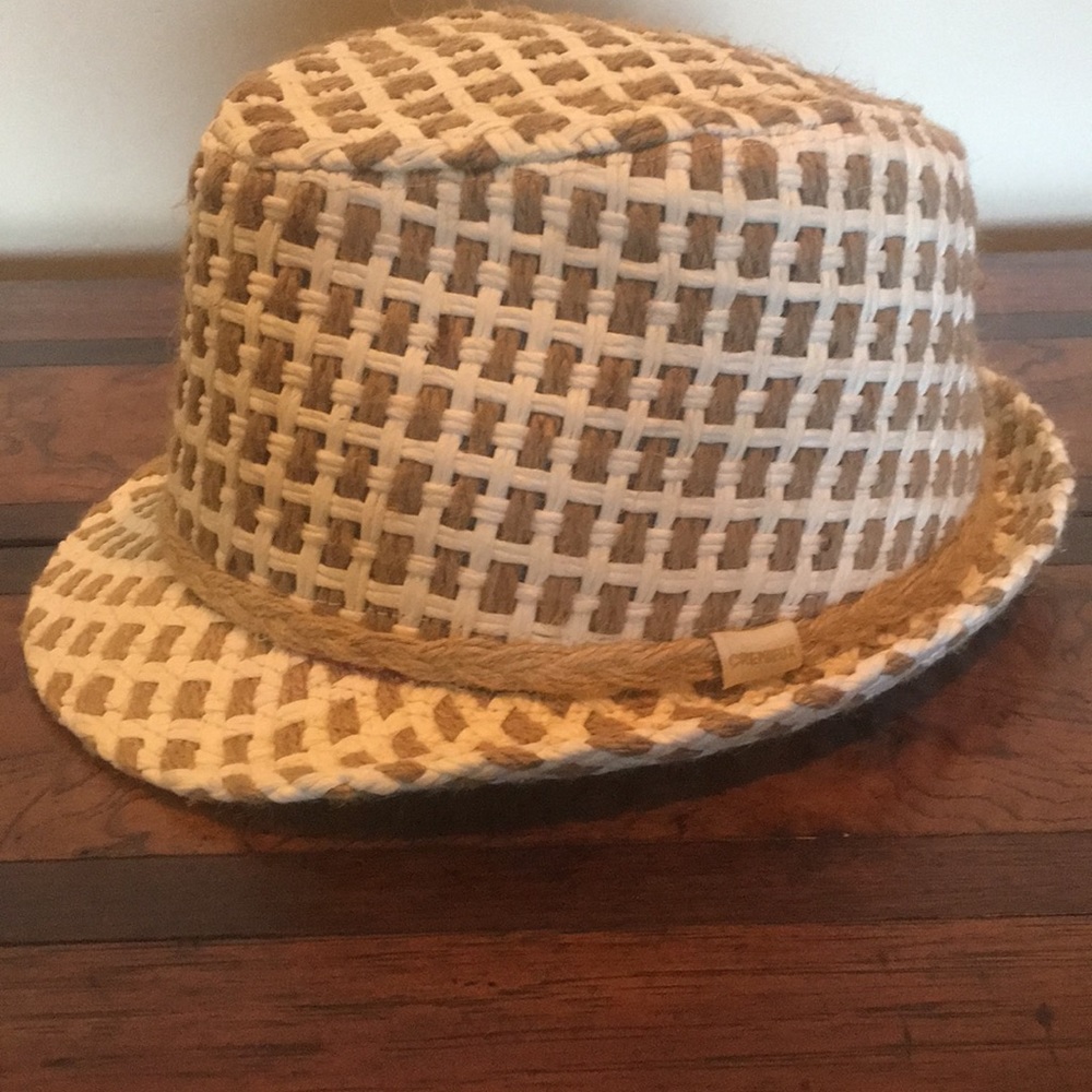 Woven Cremieux hat fedora type